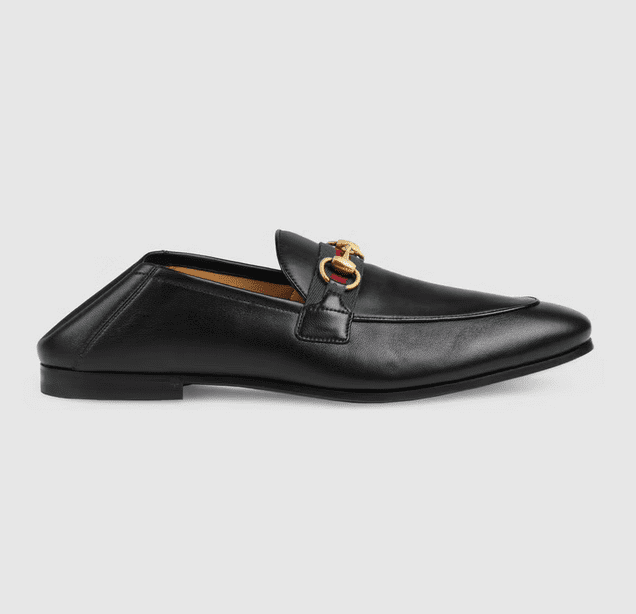 Men’s Leather Horse-Bit Loafer With Web